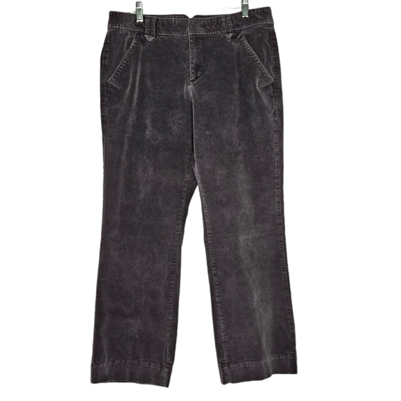 Dockers women's mid-rise dark gray boot cut corduroys size 14 short - Picture 1 of 10